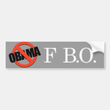 Anti-Obama - f b.o Adesivos