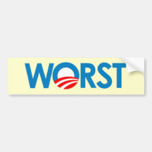 Anti-Obama - o mais mau Adesivos