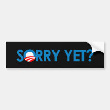 Anti-Obama - pesaroso ainda Adesivos