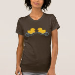 ao pato de borracha frente a frente t - shirts