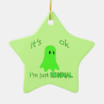 Apenas fantasma verde residual enfeite para arvore de natal
