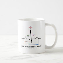 Apenas uma pulsação do coração afastado (EKG/ECG) Caneca