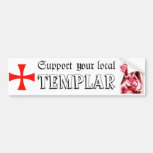 Apoie seu Templar local Adesivos