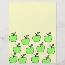 Apple verde modela modelos de panfleto