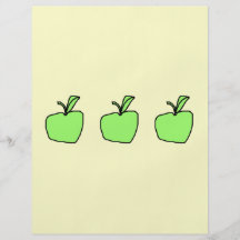 Apple verde panfleto coloridos