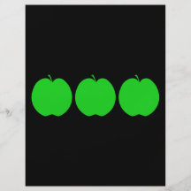 Apple verde panfletos personalizados