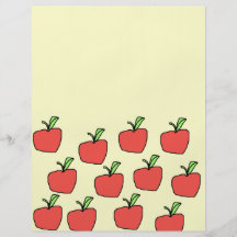Apple vermelho modela panfleto personalizado