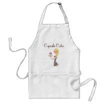 Aqua de Cutie de 311 cupcakes & luz ondulados lour aventais
