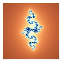 Arabesque azul no ouro - design do fractal foto artes