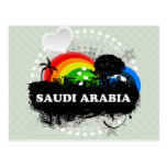 Arábia Saudita frutado bonito Cartoes Postais