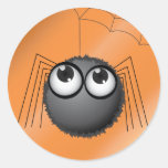 Aranha Adesivo Em Formato Redondo