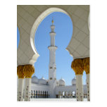 Arco da jarda do Sheikh Zayed Grande Mesquita Oraç Cartoes Postais