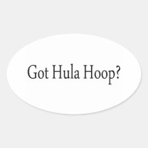 Aro obtida de Hula Adesivos Oval
