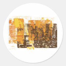 Arquitectura da cidade urbana adesivos
