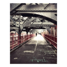 Arquitetura da Nova Iorque - ponte de Williamsburg Papeis De Carta Personalizados