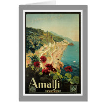 Arte 1927 das viagens vintage de Amalfi Italia Ita Cartões