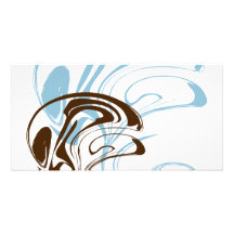 Arte abstracta bonito #002 cartão com fotos