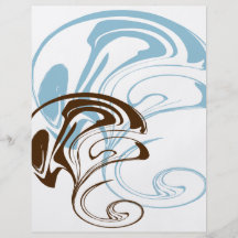 Arte abstracta bonito #002 panfleto personalizados