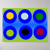 Arte abstracta - círculos dentro dos círculos pôsteres