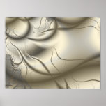 Arte abstracta do marfim poster