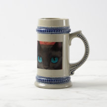 Arte & borboleta do gato preto - multi caneca