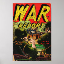 Arte cómica da época dourada - relatório da guerra poster