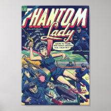 Arte cómica da época dourada - senhora fantasma posters
