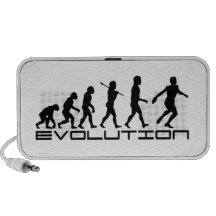Arte da evolução do esporte do disco caixinha de som para iPod