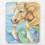 Arte da fantasia do cavalo de mar do unicórnio do  mousepad