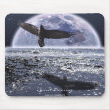 Arte da fantasia do corvo do ~ da DANÇA do ESPÍRIT Mouse Pad