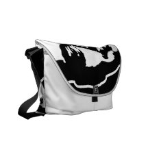ARTE DA TINTA DE RAHM EMANUEL BOLSA MENSAGEIRO