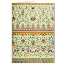 Arte decorativa chinesa do Victorian Cartao