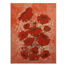 Arte decorativa de Anca Sófia: Papoilas Cartão Postal