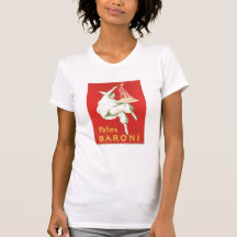 Arte do anúncio da comida do vintage de Baroni das Tshirts