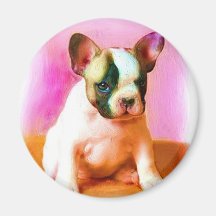 Arte do buldogue francês imas