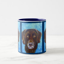 Arte do cão de labrador retriever do chocolate da 