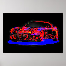 Arte do carro poster