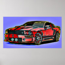 Arte do carro pôsteres