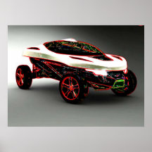 Arte do carro impressão