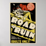 Arte do cartaz cinematográfico do vintage - "estra posteres