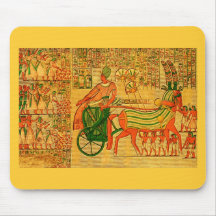 Arte egípcia da parede mouse pad