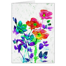 Arte floral bonito Notecards ou cartões