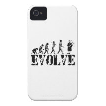 Arte musical da evolução do tocador de gaita-de-fo capas de iPhone 4 Case-Mate