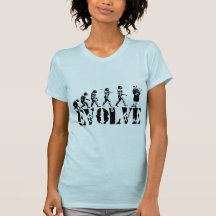 Arte musical da evolução do tocador de gaita-de-fo camisetas