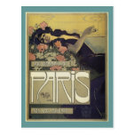 Arte Nouveau de Paris do ~ da casa de campo de Ale Cartoes Postais