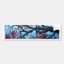 arte oriental da árvore japonesa da flor da flor d adesivos