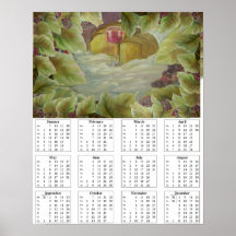 arte wallcalendar impressão