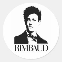 Arthur Rimbaud Adesivos Em Formato Redondos