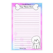 Artigos de papelaria de Kawaii Bichon Frise