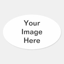 Artigos personalizados adesivos em formato ovais